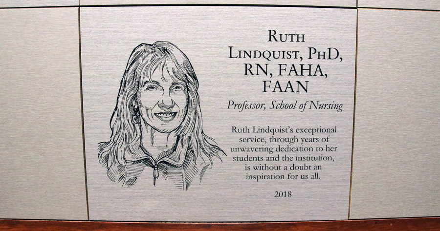 Ruth Lindquist plaque