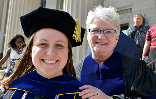 Graduate Mary Whipple and Professor Diane Treat-Jacobson