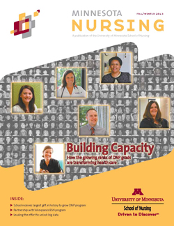 Minnesota Nursing magazine fall winter 2013 issue cover