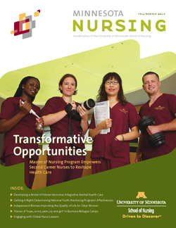 Minnesota Nursing magazine fall winter 2014 issue cover
