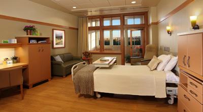 A cozy patient room