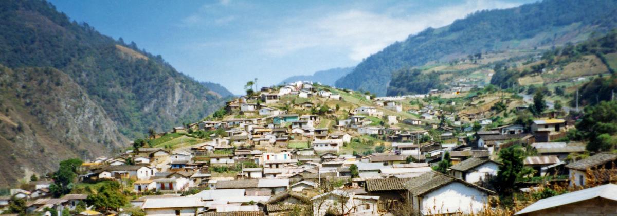A small hillside village in the Global Health learning program