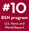 tenth BSN program per U.S. News and World Report